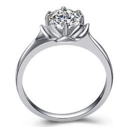 兰柏珠宝18K金70分钻石戒指 工厂定制款为您打造专属结婚钻戒